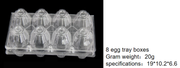 8 Holes Egg Box Egg Tray