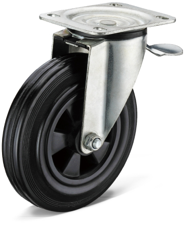 125mm Medium duty Swivel PU Caster,small caster wheels