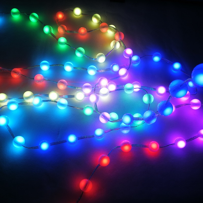 20mm 12v RGB LED Pixel Ball String