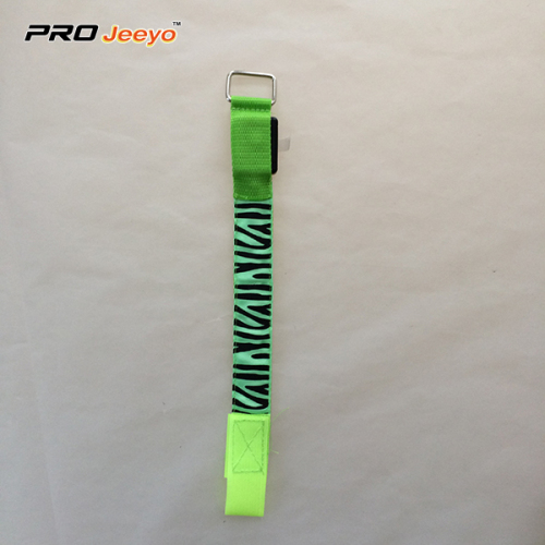 Reflective Led Green Zebra Print Webbing Armband