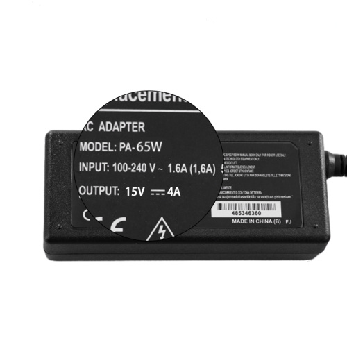 محول الطاقة Toshiba Laptop 15V 4A 60W Adapter