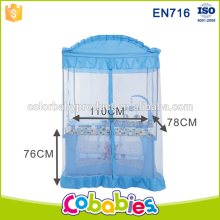 EN716 Customized folding princess baby bed junior bed cot
