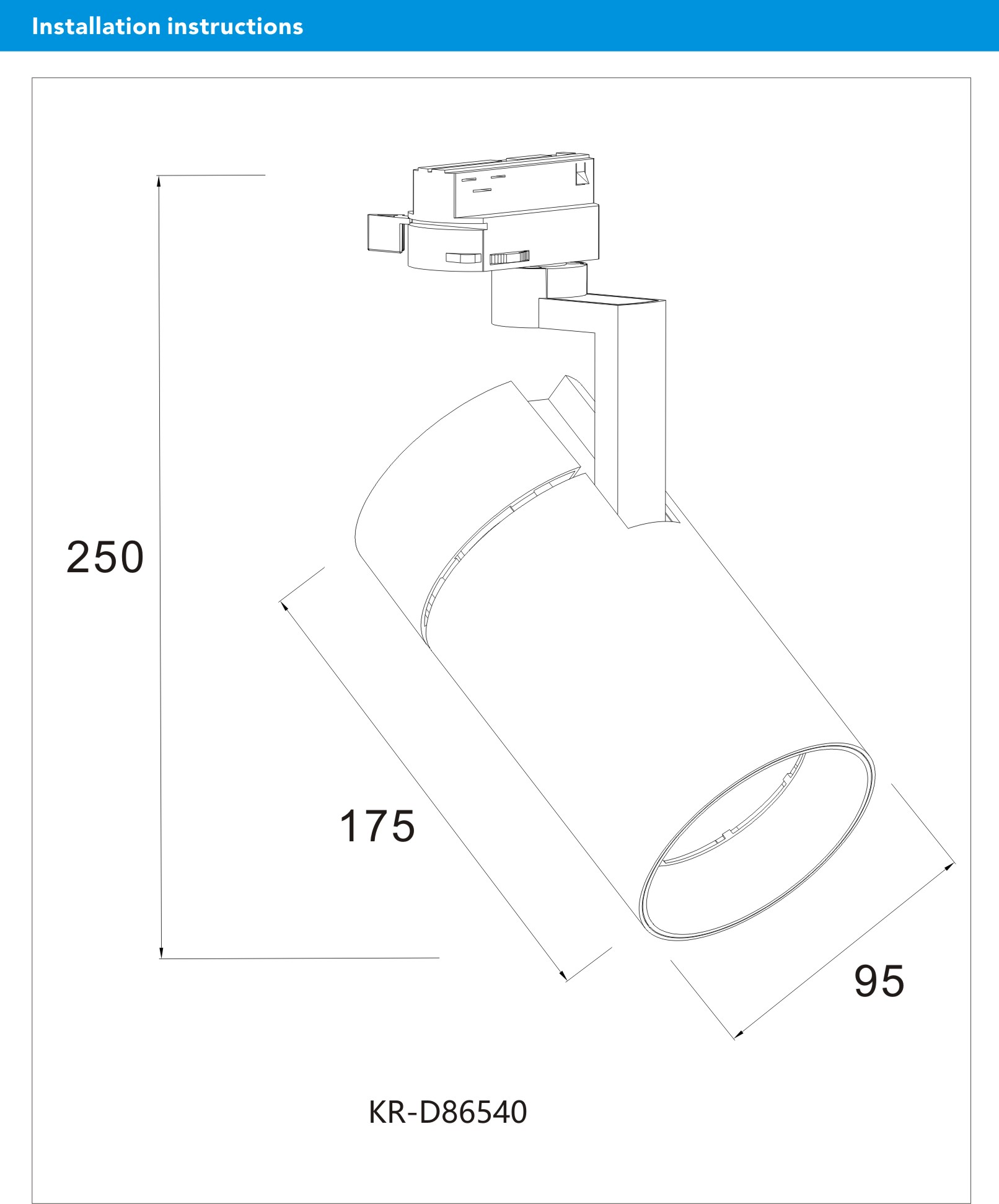 35W/40W Led Commercial Track Rail Lighting For Showroom Hotel Art Gallery Led Rail System Light