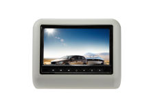 Gray Car Active Headrest Dvd Player , Digital Led Screen Built In Speaker