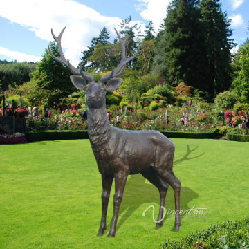Garden Decoration Metal Craft Life Size Deer Statue