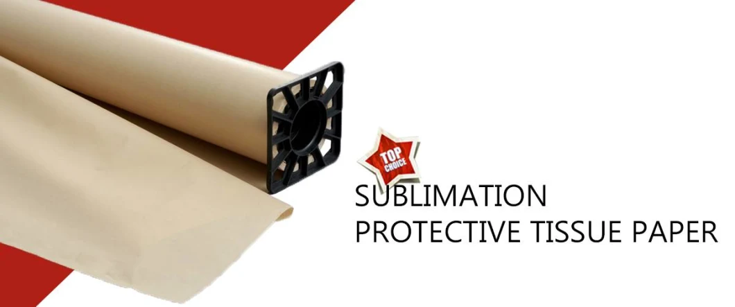 Papel tisú protector de sublimación de rollo grande 38GSM de alta calidad en prensa de calendario giratoria