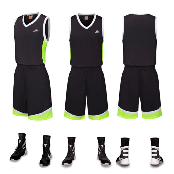 100% polyester sneldrogend basketbaluniform