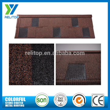 Sand coated flat shingle roofing tile