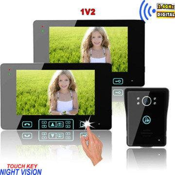 2.4GHz digital 7 inch wireless video intercom door bell digital door peephole