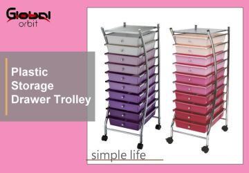 10-tier Drawer Organizer Cart, storage trolley cart, wagon