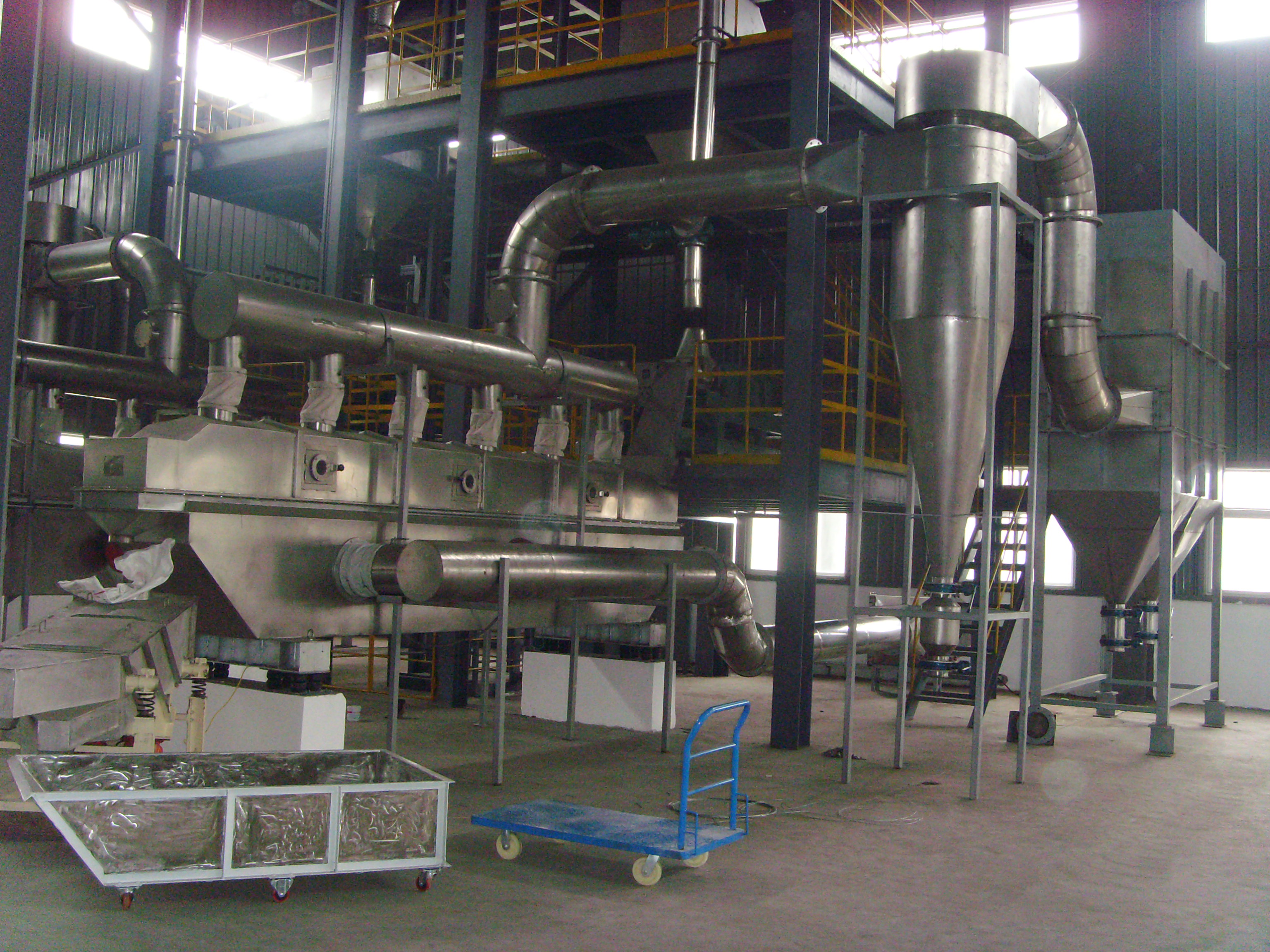 Hot selling soup powder vibrating fluidized bed dryer