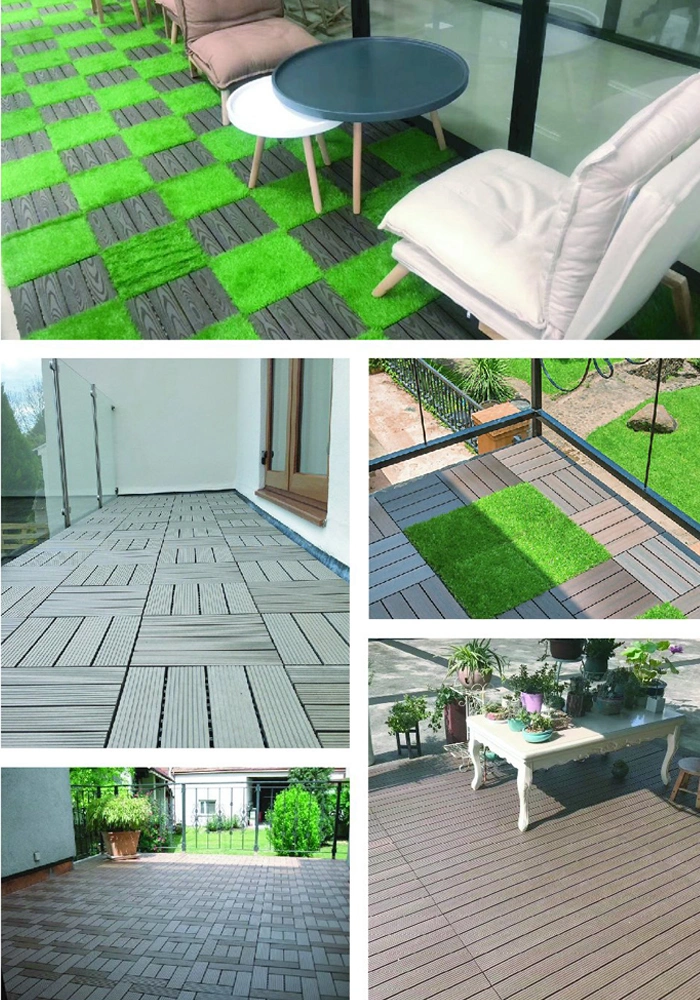 Anti-Fade Long-Lasting Natural Wood Tone Robust Material Healthy and Safe Garden Tile