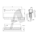 Serie di connettore a scatola da wafer-wafer da 2,50 mm in pitch 180