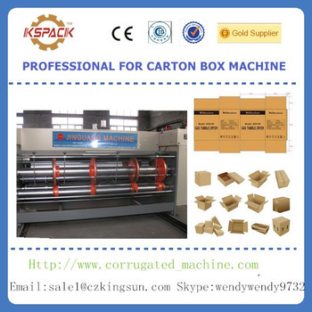 corrugated cardboard box making machine