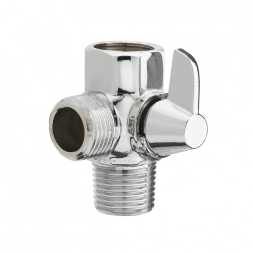 One-key Switch Three-way shower faucet angle valve