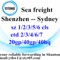 Shenzhen Sea Freight Shipping Services to Sydney