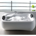 White Acrylic Luxury Corner Freestanding Soaking Bathtubs