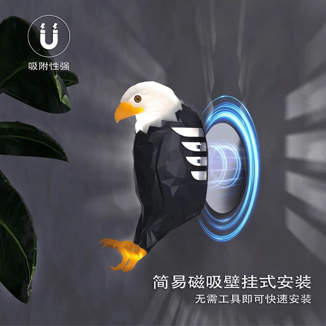 Elegant Eagle Wing Decorative Wall Light with Remote Control