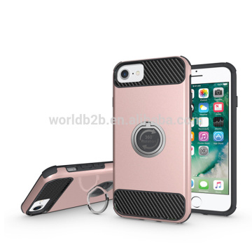 360 degree rotating ring holder mobile phone case for iphone 7, stand case for iphone 7
