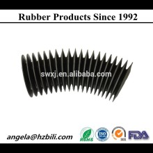 Flanged rubber bellows