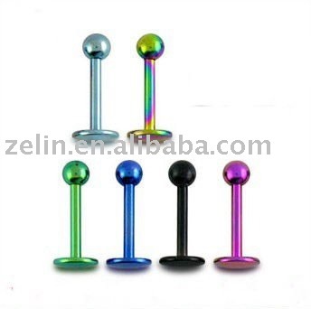 G23 Titanium lip piercing body labret ring piercing jewelry