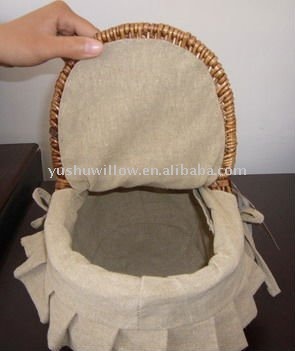 small wicker basket