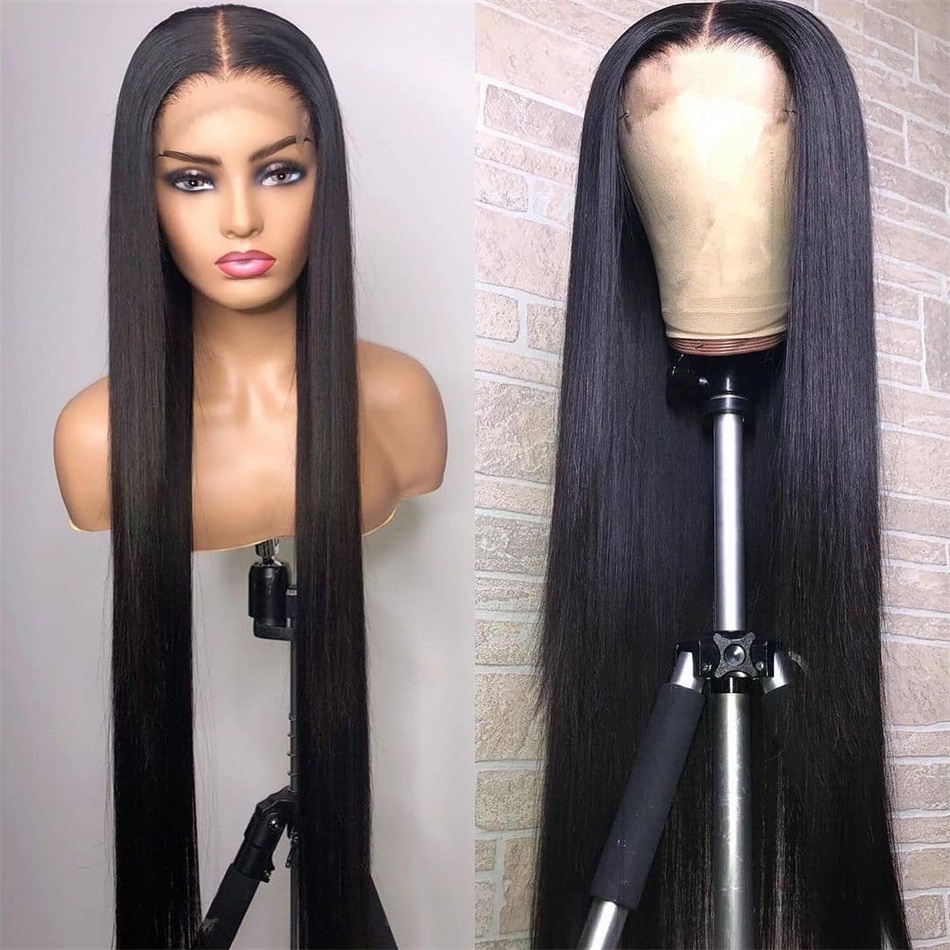 Wholesale Hair Vendors Brazilian Long Wig Human Hair 13x4 Lace Front & 360 Frontal Wigs In Stock Silky Straight Long Wigs