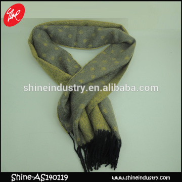 2015 fashion women Plaid 100% wool scarf