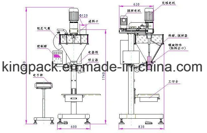 Automatic Coco/Coffee/Milk Flour Powder Filling Packaging Machine