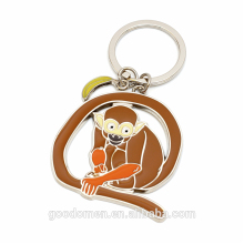 Custom metal animal keychain monkey meatl animal keychain