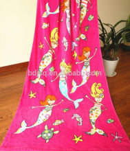 The little mermaid pattern bath towel