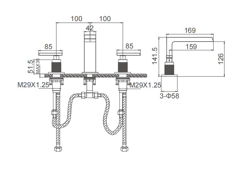 Brass Basin Faucet Mixer