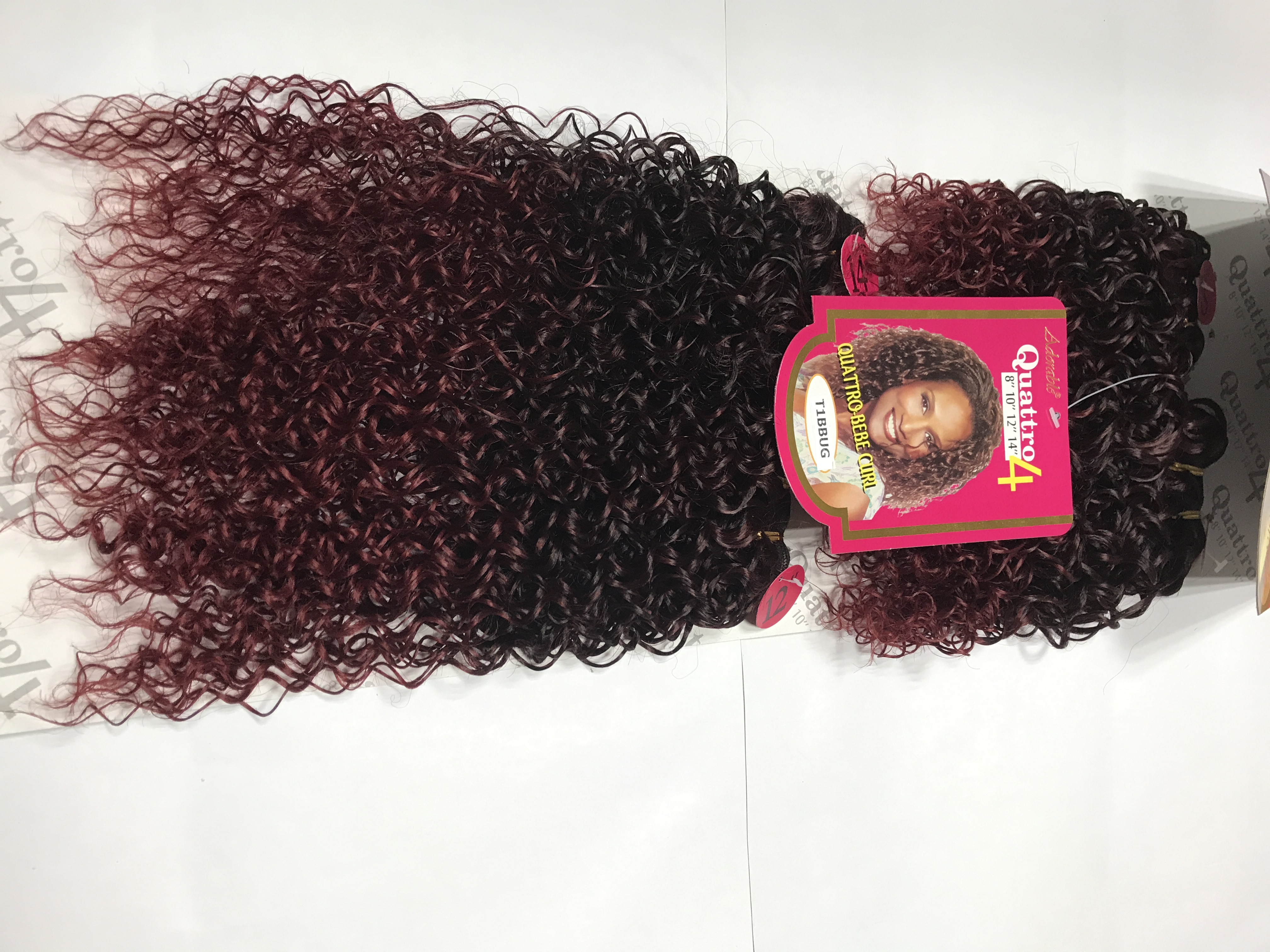 Adorable soft synthetic hair extension bebe curl weave. african small curly hair weft