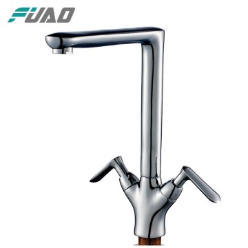FUAO double handle sink kitchen faucets