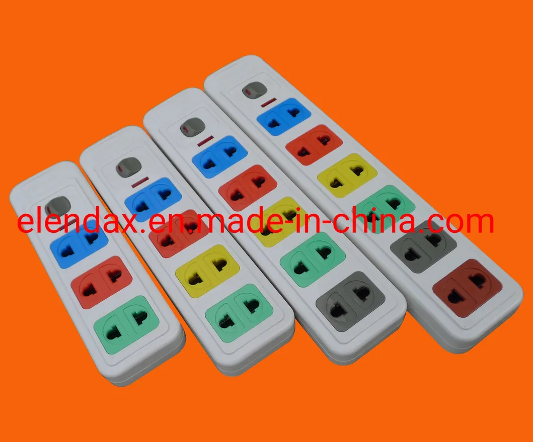 Универсальная 2-контактная 6-контактная удлинительная розетка (E1006S)