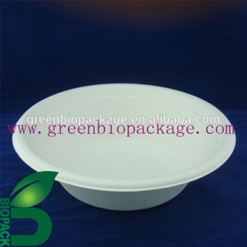 Sugarcane bagasse bowl, disposable microwavable safe bowl