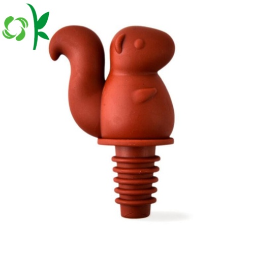 Squirrel Silicone Cute Design Wine Stopper for Cap