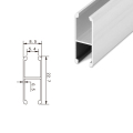 Constructie aluminium profiel aluminium 1024 glazen clip