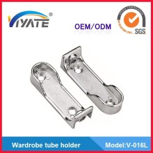 Hanging rail tube support wardrobe tube holder