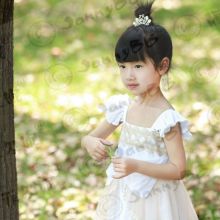 baby girl boutique white bow fancy easter dresses