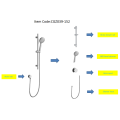 새로운 디자인의 편리한 샤워 세트