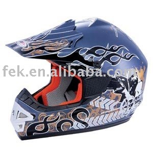 cross helmet with attactive decal