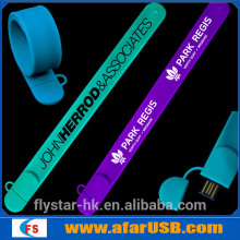 Hot selling usb wristband,bracelet usb flash drive,promotional wristband usb flash drive