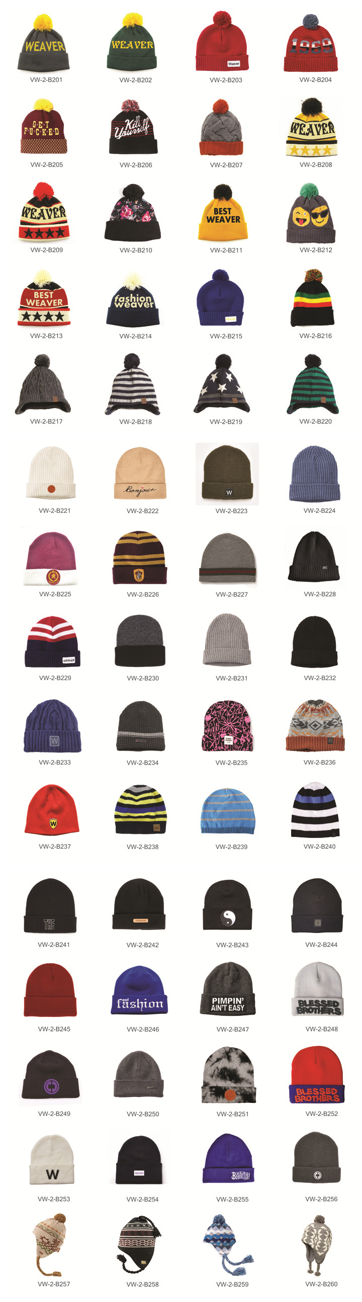 beanie knitting hats catalogue