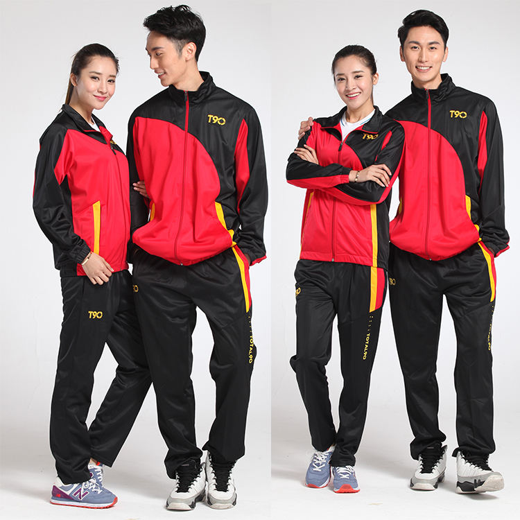 Pria Olahraga Kustom Pelatihan Jogging Jaket Polos Boccer Team Tracksuit Jaket Hitam Dan Merah Jaket Jaket