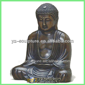 bronze sitting buddha sculpture for outdoor