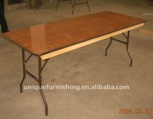 Cheap PVC Edging Unique Plywood Restaurant Folding Table