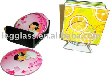 glass cup mat