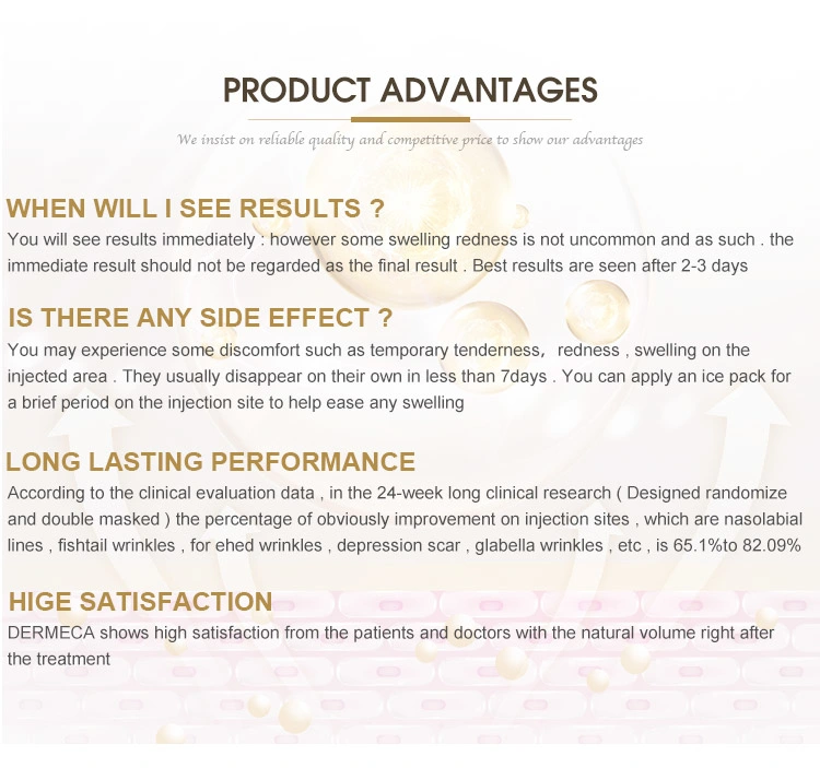 Wholesaler Price Lip Injections Injectable Filler Hyaluronic Acid Injection 2ml for Skin