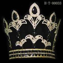 King crown,black tiara,gold wholesale pageant tiara crown